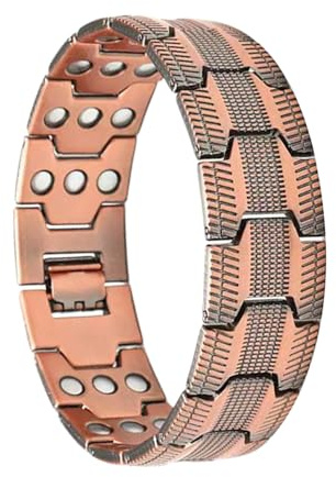 Generiskt magnetarmband för män | magnetiska koppararmband för män | justerbart armband för energi hälsa fitness | födelsedag kontor vardagsaktiviteter