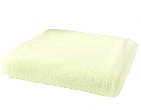 Hamam towel, sauna towel, sauna towel, beach towel, bath towel, 55 x 27.6 inches, big microfibre absorbent drying bath towel, washable bath towels - Yellow - One Size Fits All