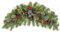 Enyhom Guirnalda de Navidad Artificial de 65 cm, Guirnalda Floral de Navidad Falsa Decorativa para Puerta Delantera, guirnaldas de Pino sintético con Cono de Pino, Bayas Rojas para decoración de