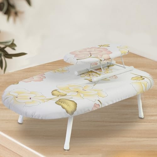 WYHBXD Petite Table à Repasser avec Repose-Fer, Mini Planche à Repasser Pliable avec Housse en Coton, Planche à Repasser De Voyage Portable Pliante pour éConomiser De l'espace (Color : Style c)
