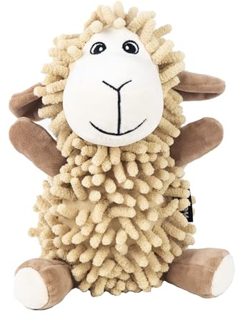 Webbox Shelby the Sheep - Plush, Squeaky & Super Soft Noodle Dog Toy