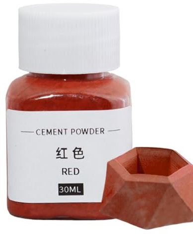Cement Power – Zementfarbpulver, Eisenoxid-Pulver, Betonfarbpigment, Oxid-Pigmentpulver, Betonfarbpigment, 30 ml, Farbstoff für künstlerische, dekorative Malerei, Beton, Ton
