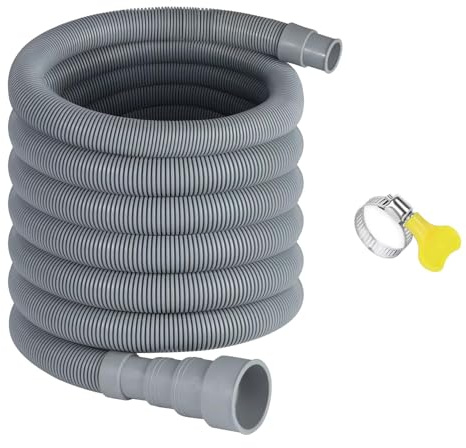Abwasserschlauch Wohnwagen, 8 Meter Abwasserschlauch Wohnmobil, Zusammenklappbarer Ablaufschlauch mit Verstellbarem Adapter, Auslaufsicher & Platzsparend – für Camper, Anhänger