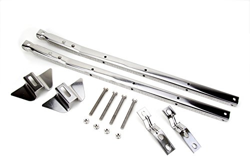 Giussani Rapid zb059 Coppia Stendibiancheria Balcone Fisso Acciaio Inox Brillantato