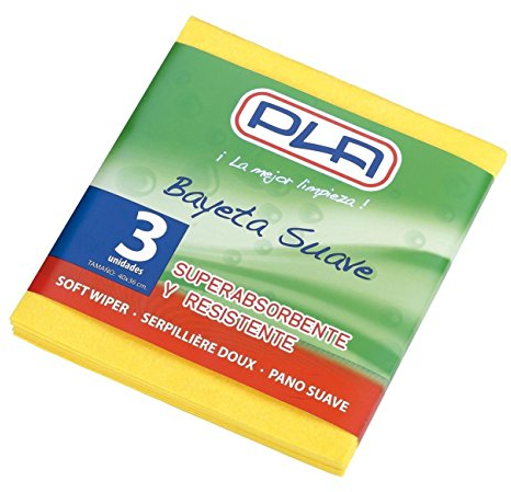 PLA Bayeta Amarilla Suave Pack de 3 Unidades