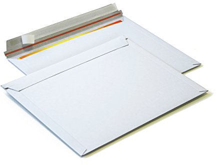 Versandtaschen weiß Vollpappe Karton (Querbefüllung)- 275x353mm bis 50mm Füllhöhe (PS.164) (100)