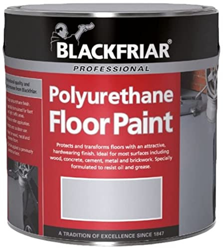 Blackfriar Polyurethane Floor Paint - Hard Wearing - Light Grey - 1 Litre