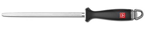 Wüsthof 4474-7/26 Sharpening Steel 26 cm Black for Sharpening High-Quality Kitchen Knives