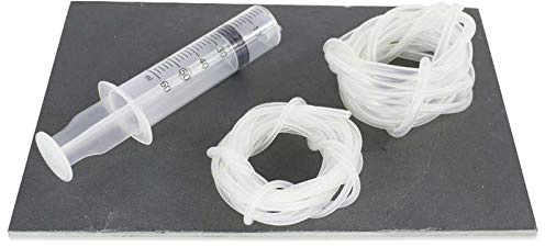 Kit Spaghetti Cocina Molecular con Jeringuilla 20 ml y Tubos Silicona 2 mm y 4 mm Reutilizables para Gelificación y Esferificación Crea Fideos Gelificados y Decoraciones Creativas