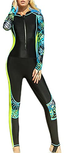 ORANDESIGNE Damen Kurz Neoprenanzug Kurzarm One Piece Frontreißverschluss Schwimmanzug zum Tauchen Schnorcheln Surfen Schwimmen Anzug Badeanzug