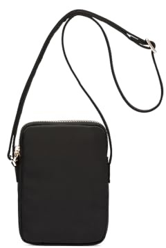YONBEN Kleine Umhängetasche, Reißverschluss, Handytasche, Mini-Schultertasche, Smartphone-Geldbörse mit Kreditkartenfächern, Nylon-schwarz