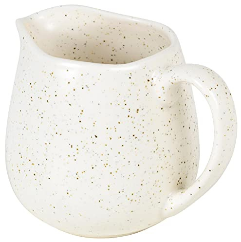 Broste Copenhagen Nordic 14533426 Pot à lait Vanilla en grès unique, passe au lave-vaisselle, au micro-ondes, capacité 0,03 l, dimensions : 12 x 8,5, 14533426
