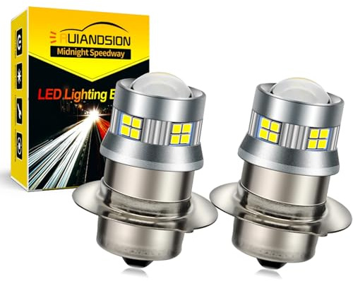 Ruiandsion 2pcs P15S LED Bulb White 10-30V Super Bright 2016 20SMD Chips LED Bulb for Motorcycle Light