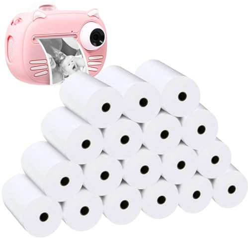 18 rollos de papel de impresión instantánea para cámara instantánea, impresora fotográfica térmica para la mayoría de los niños, papel de repuesto para cámara instantánea Kidizoom
