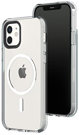 RHINOSHIELD Clear Hülle für MagSafe für iPhone 12 Pro / 12 | Starker Magnet, Anti-Vergilbung, transparent, hohe Klarheit, stoßfest, Fallschutz nach Militärstandard