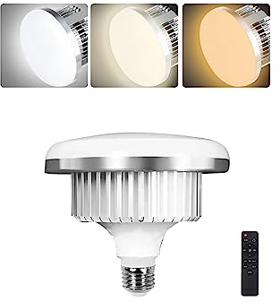 1Pack 85W Photography Light Bulb 3000-6000K Dimmable Tricolor LED Bulbs for Softbox Bulb in E27/26 Socket for Photography Photo Video Studio Lighting…