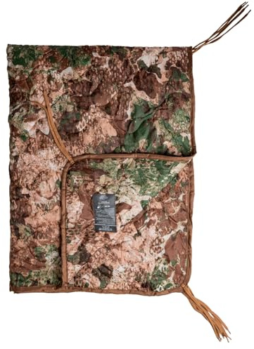 Mil-Tec Forro de Poncho Ripstop, Ligero, portátil, Duradero, de poliéster, versátil, se Puede Utilizar como edredón, Manta, tapete de Suelo, Saco de Dormir, Bolsa de Transporte incluida, Phantomleaf