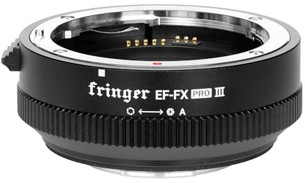 Fringer EF-FX PRO III Fuji Canon EF auf Fuji X Adapter Autofokus Kompatibel mit Canon EOS EF Objektiv auf Fuji X Mount X-T5 X-T4 X-T3 XT2 XT20 XH1 X100V X-Pro3 X-T X-PRO X-T30