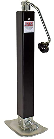 Wagenheber Square Anhänger Jack mit Fußplatte 8.000 lbs.Anpassen des Drop Bein Topwind - 15 Lift Caravan Parts RV Camper Zubehör für Wohnmobil, Wohnmobil, Wohnwagen, Wohnwagen