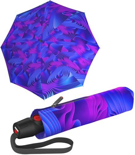 Knirps paraply T.200 medium Duomatic fickparaply, waves ice, Mittel
