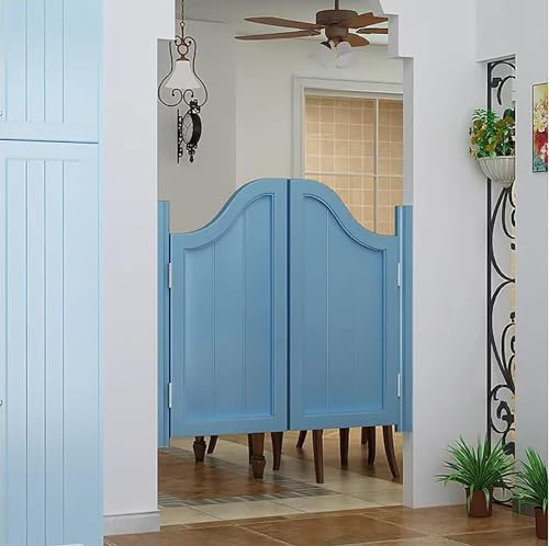 Kanduo Halbhohe Türöffnungen Eingangsdrehtür, Holztür mit halber Taille, Drehtür im modernen Stil for den Außenbereich, Drehtür for Cafés Schiebe-Schwenktür(Size:100x90cm)