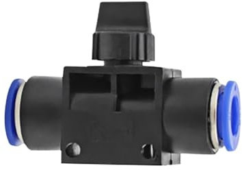 10Pcs Pneumatic Fitting HVFF4 HVFF6 HVFF8 10 12 Pressure Regulator Pipe Throttle Valve Compressor Accessories Hand Valve Switch(HVFF12)