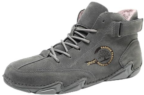 Scarpe Uomo Casual Scarpe Antinfortunistiche Uomo Impermeabile sportiv Trekking Uomo Scarpe di Lavoro Invernali e State Scarpe Doppia Fibbia Uomo Spray impermeabilizzante Scarpe scarpiera