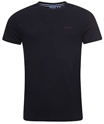 Superdry, T.Shirt CL Great Outdoors Chest Tee, M1012175A, Black, L, Man, Adulto