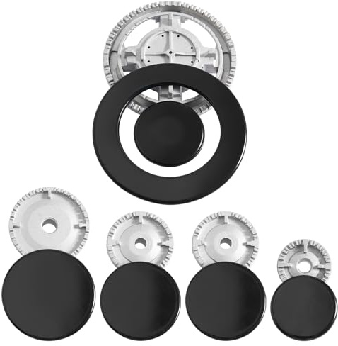10PCS Oven Gas Hob Covers, 55mm 75mm 100mm 130mm Cooker Hat Set