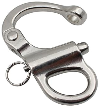 TOYANDONA Grillo Catena Fisso in Acciaio Inossidabile Moschettone Sgancio Rapido Resistente e Durevole Per Usi Nautici e Architettonici Grillo Paraurti Robusto e Pratico