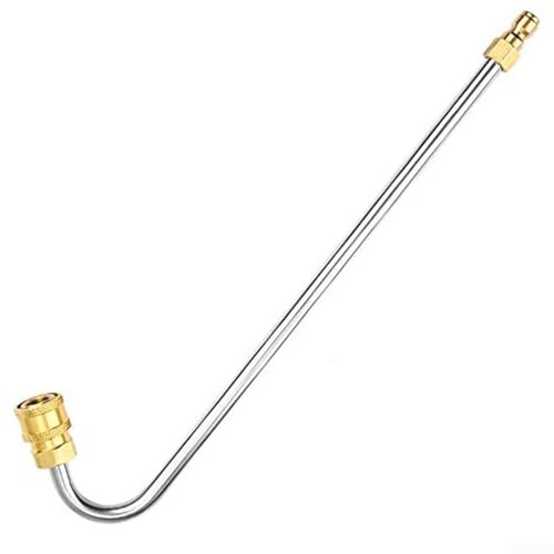 Filteilect Nettoyeur de gouttière haute pression 33 cm en forme de U avec connexion rapide de 10,2 cm pour toit et zones difficiles d'accès, compatible avec les lances standard