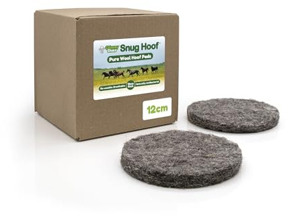 Chimney Sheep Snug Hoof Hufpolster aus reiner Wolle, 12 cm, 10 Stück