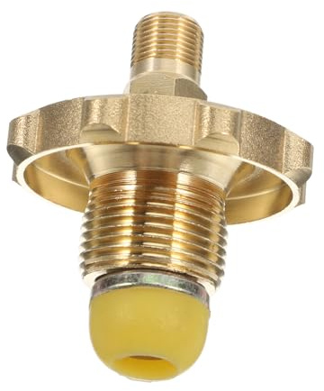 OSALADI Adaptador de Gas para Camping de Latón, Conexión Rápida para Tanque de Gas Qcc1, Enchufe Adaptador de Manguera Compatible con Cartuchos y Fogones, Pieza de Repuesto para Cocina