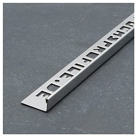 Fuchs Design Fliesenschiene Professional 25 mm Winkelprofil V2A Edelstahl glänzend 2,5 m - 10 Stück