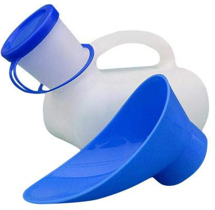 Colinsa 1000 ml Unisex Urinal Toilet for Travel Camping Portable Potty Urinal PE Material Urine Bottle for Elderly Man, Child, Man and Woman with a Cover and Stopper