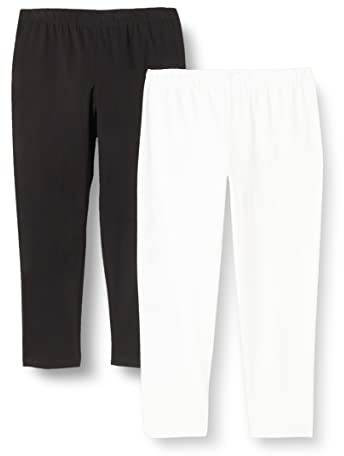 Berydale Capri Leggings, Dam, Svart/vit (2-pack), XXL