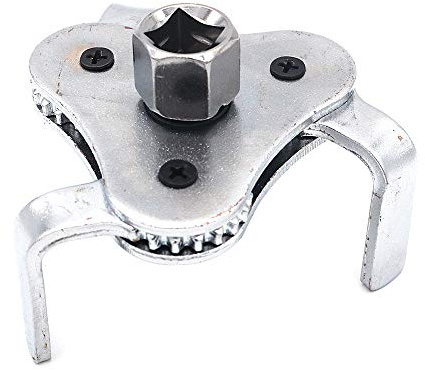 DollaTek Automobile Ölfilterkernschlüssel flacher Dreibacken-Maschinenfilterschlüssel Filter Ölgitterschlüssel (Demontagedurchmesser: 60-110 mm)