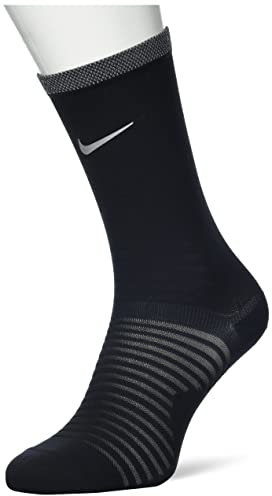 Nike Unisex's Spark Lightweight Socks, Black/Reflective silv, 8-9.5