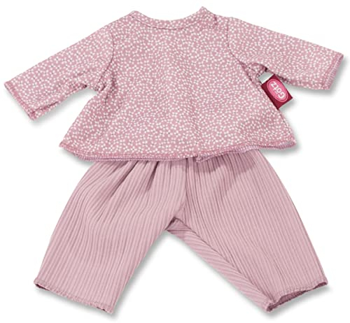 Götz 3403333 Babykombi Blümchen - Puppenbekleidung Gr. M - 2-teiliges Bekleidungs- und Zubehörset für Babypuppen von 42 - 46 cm
