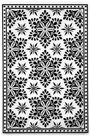 Ideen mit Herz Prägeschablone, Eiskristalle 2, 14,5cm x 9,5cm