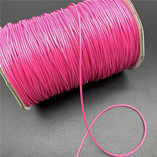 HZLXF1 0,5 mm, 0,8 mm, 1 mm, 1,5 mm, 2 mm, grün, gewachste Baumwollkordel, gewachster Faden, Schnur, Schnur, Halskette, Seil, geeignet for die Schmuckherstellung (Color : 1.0mm 10yards)