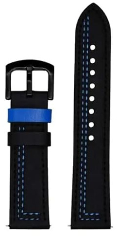 DriftElement Leder Armband | 22 mm Leder Armband Schwarz