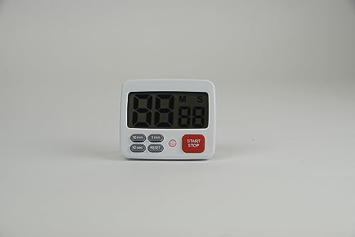 TimeTEX - Zeitdauer-Uhr Digital 3+X | Timer mit großem Display mit Signalton und individuell anpassbaren 3 Fixzeiten. Verfügt über Ablauf- und Stoppuhr-Funktion | Inhalt: 1x Timer Digital