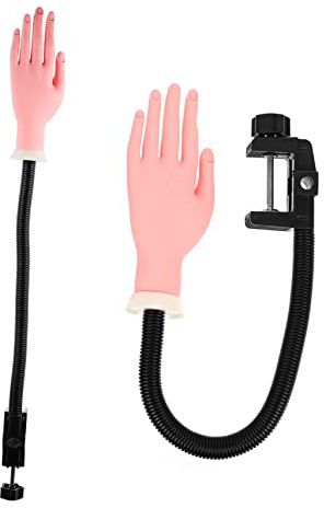 POPETPOP 1 Pc práctica de manicura mano protésica botella de spray continuo exprimidor de pasta de rodante modelos practica las uñas herramientas de manicura clavo