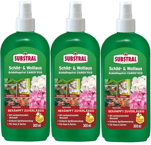 3 X 300ml Substral®Schild-& Wolllaus Schädlingsfrei Careo Eco