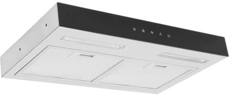 Under Cabinet Hood, RV Kitchen Hood Stylish Design DC12V 3 Adjustable Gears Dual Exhaust Fan Efficient Vessel Ventilation