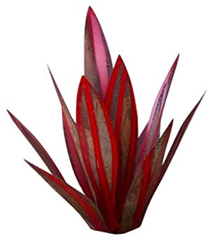 esmen Statue de Jardin 2PCS Agave Metal Yard Art Agave Metal Yard Art Ornements décoratifs extérieurs Idées de Jardin