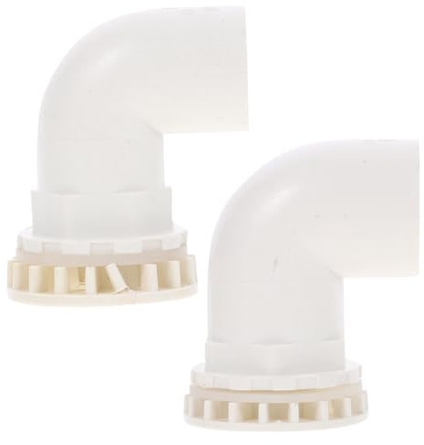 Sosoport 2stücke Teilige PVC-aquarien-Tank-anschlüsse Wasser-anschlüsse Nahtlose Steckverbindung Leichte Anti-Aging-Drainage-verbindung