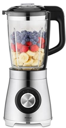 Trisa Vario Power Mix Standmixer – 1000W Hochleistungsmotor, 1,75L Glasbehälter, 5 Geschwindigkeitsstufen, Edelstahl 4-Klingen-Messer, Sicherheitsverschluss, abnehmbar zur einfachen Reinigung