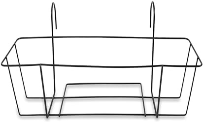 BESCH Macetero Colgante para Soporte de Macetas para Balcones, barandilla y jardineria 39x17x15 cm - Portamaceta para Jardinera de Balcón